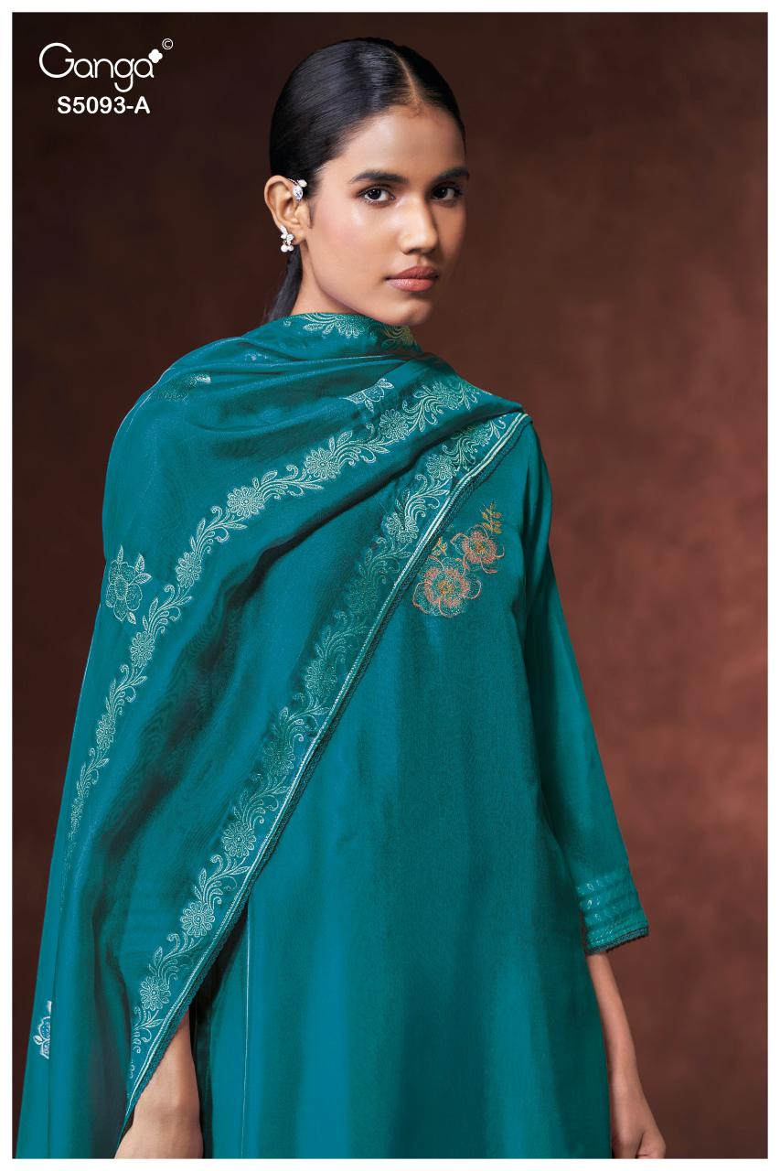 Ganga Veya 5093 catalog unstitched salwar kameez wholesalers uk