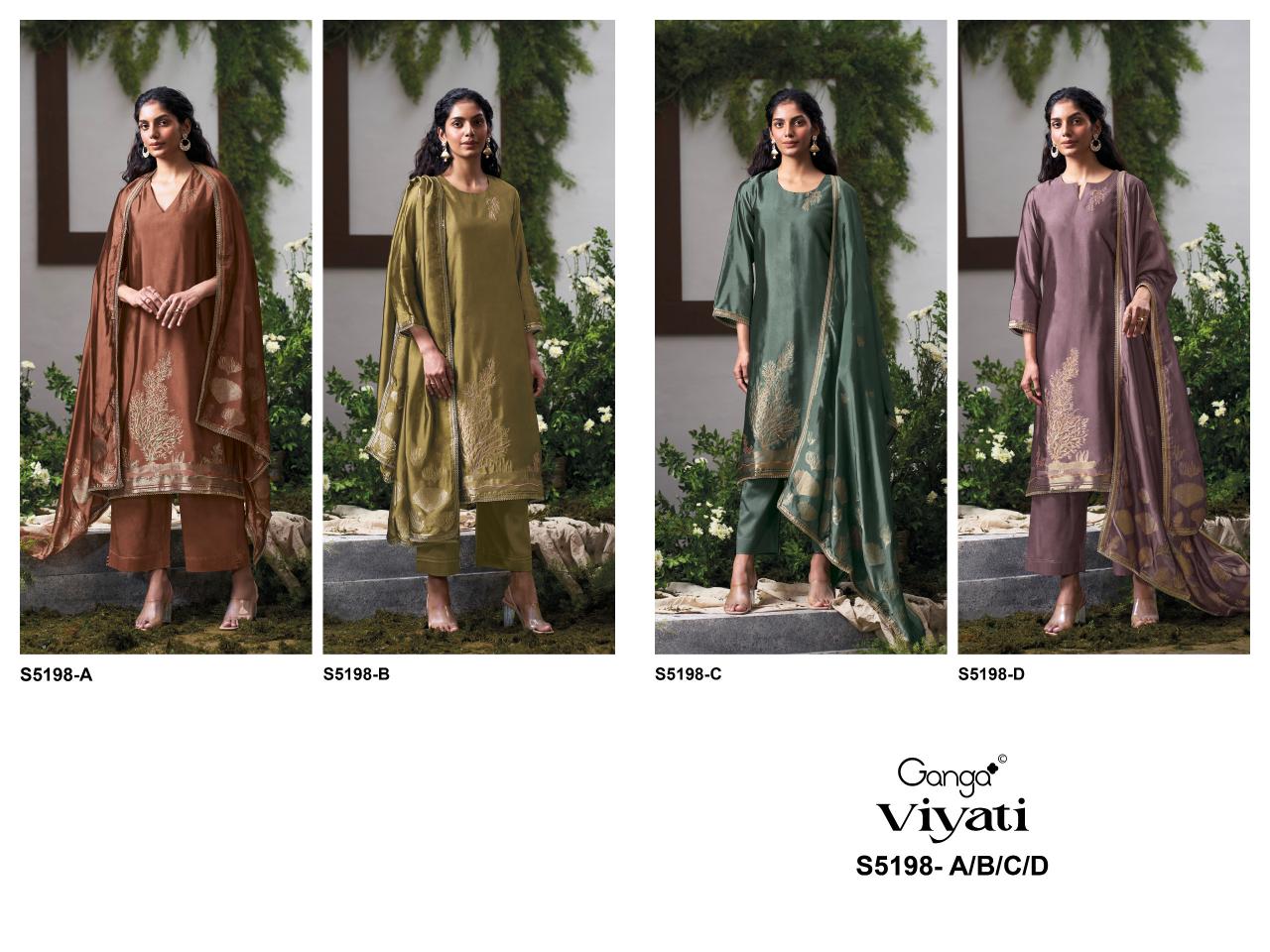 Ganga Viyati 5198 catalog wholesale indian salwar kameez