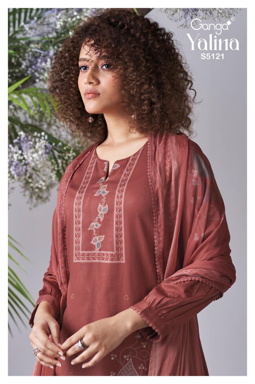 Ganga Yalini 5121 catalog top office wear wholesale brand salwar kameez
