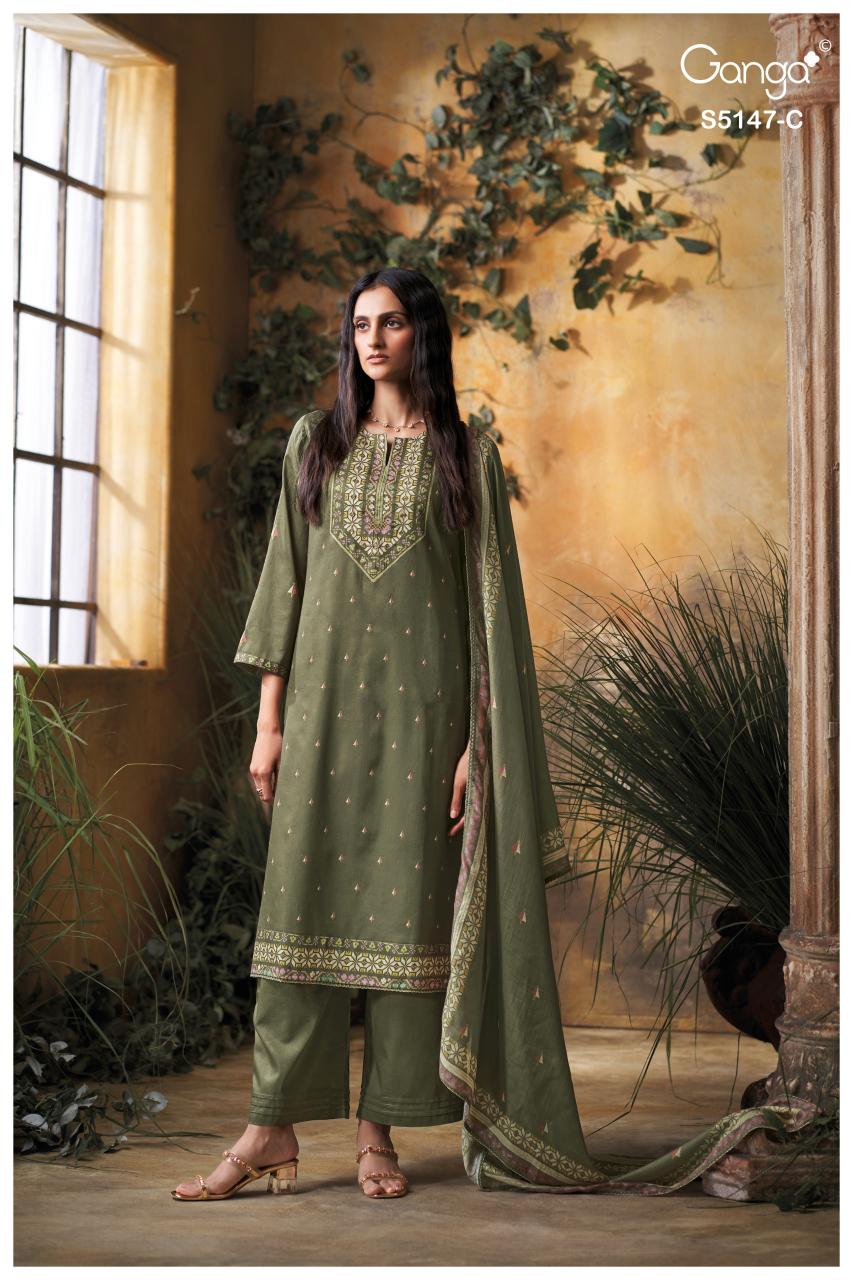 Ganga Yuvika 5147 catalog designer salwar kameez wholesale in kolkata