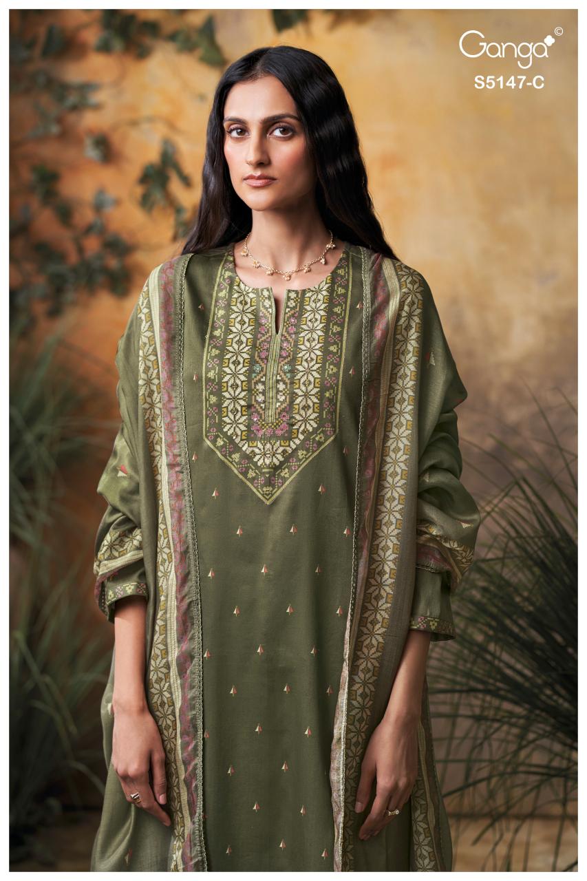 Ganga Yuvika 5147 catalog designer salwar kameez wholesale in kolkata