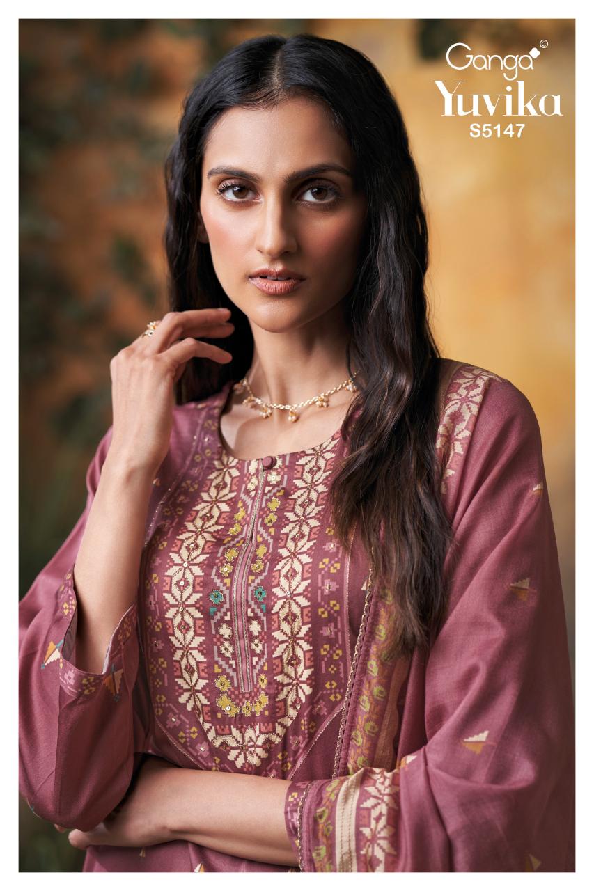 Ganga Yuvika 5147 catalog designer salwar kameez wholesale in kolkata
