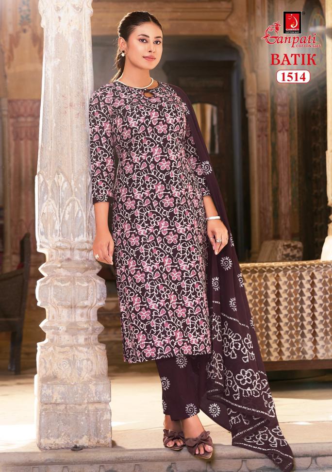 Ganpati Batik Vol-15 – Kurti Pant With Dupatta - Wholesale Catalog