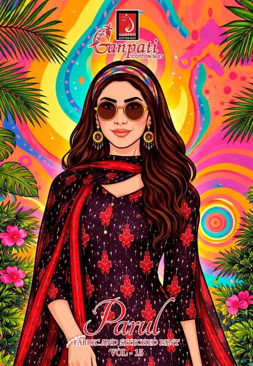 Ganpati Parul Vol-15 – Kurti Pant With Dupatta - Wholesale Catalog