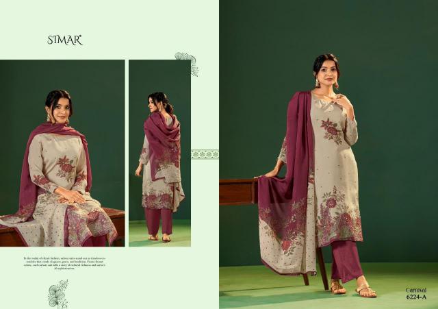 Glossy Simar Carnival 6224 catalog salwar kameez wholesale in madhyamgram video