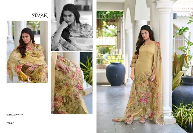 Glossy Simar Elnaaz 7904 catalog dubai salwar kameez wholesalers