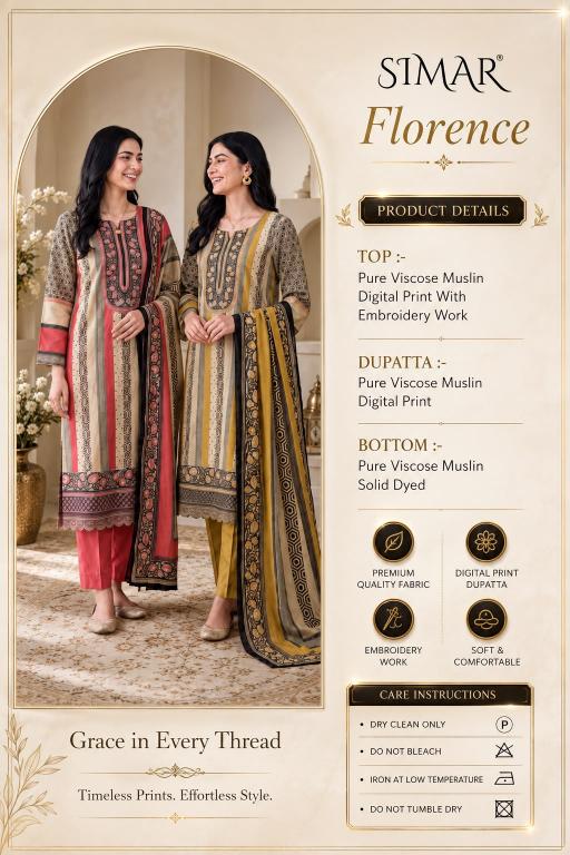 Glossy Simar Florence 8200 catalog wholesale dealers of salwar kameez in surat
