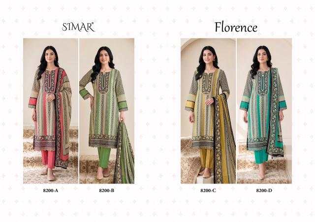 Glossy Simar Florence 8200 catalog wholesale dealers of salwar kameez in surat
