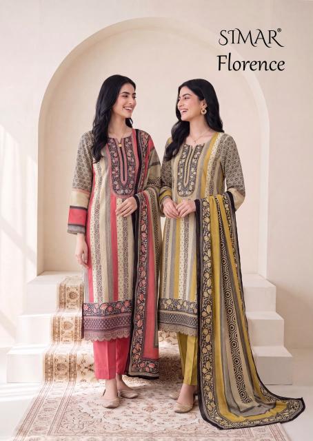 Glossy Simar Florence 8200 catalog wholesale dealers of salwar kameez in surat