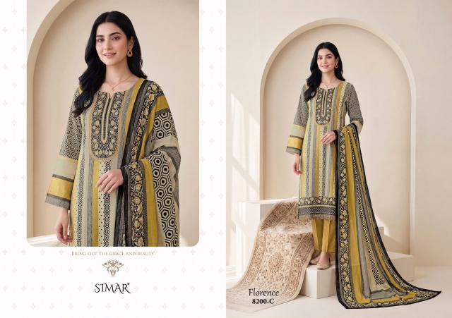 Glossy Simar Florence 8200 catalog wholesale dealers of salwar kameez in surat