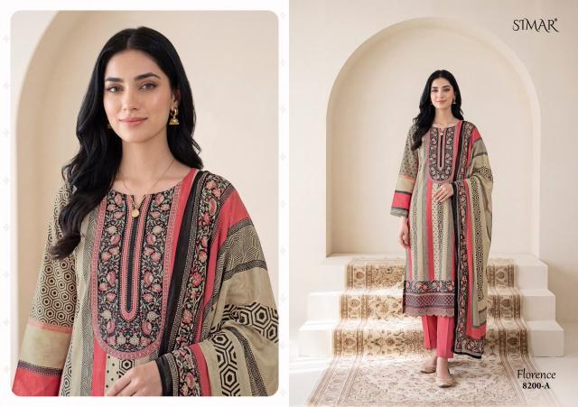 Glossy Simar Florence 8200 catalog wholesale dealers of salwar kameez in surat