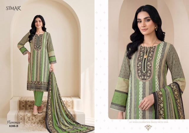 Glossy Simar Florence 8200 catalog wholesale dealers of salwar kameez in surat