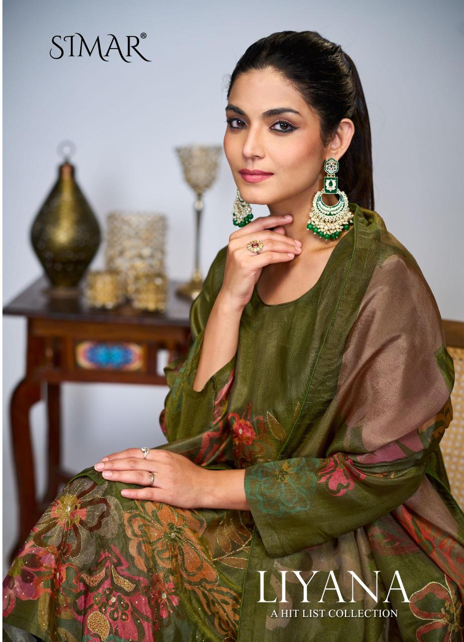 Glossy Simar Liyana 7030 catalog salwar kameez pakistani wholesale