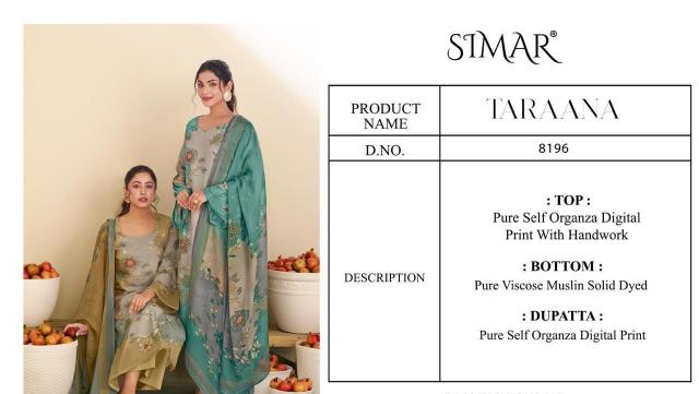 Glossy Simar Taraana 8196 catalog wholesale designer stylish salwar kameez
