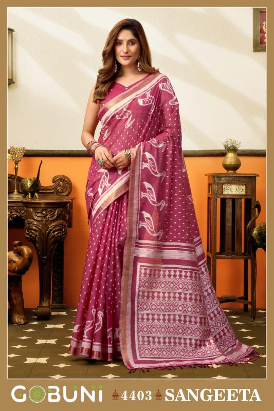 Gobuni Sangeeta catalog wholesale saree for business