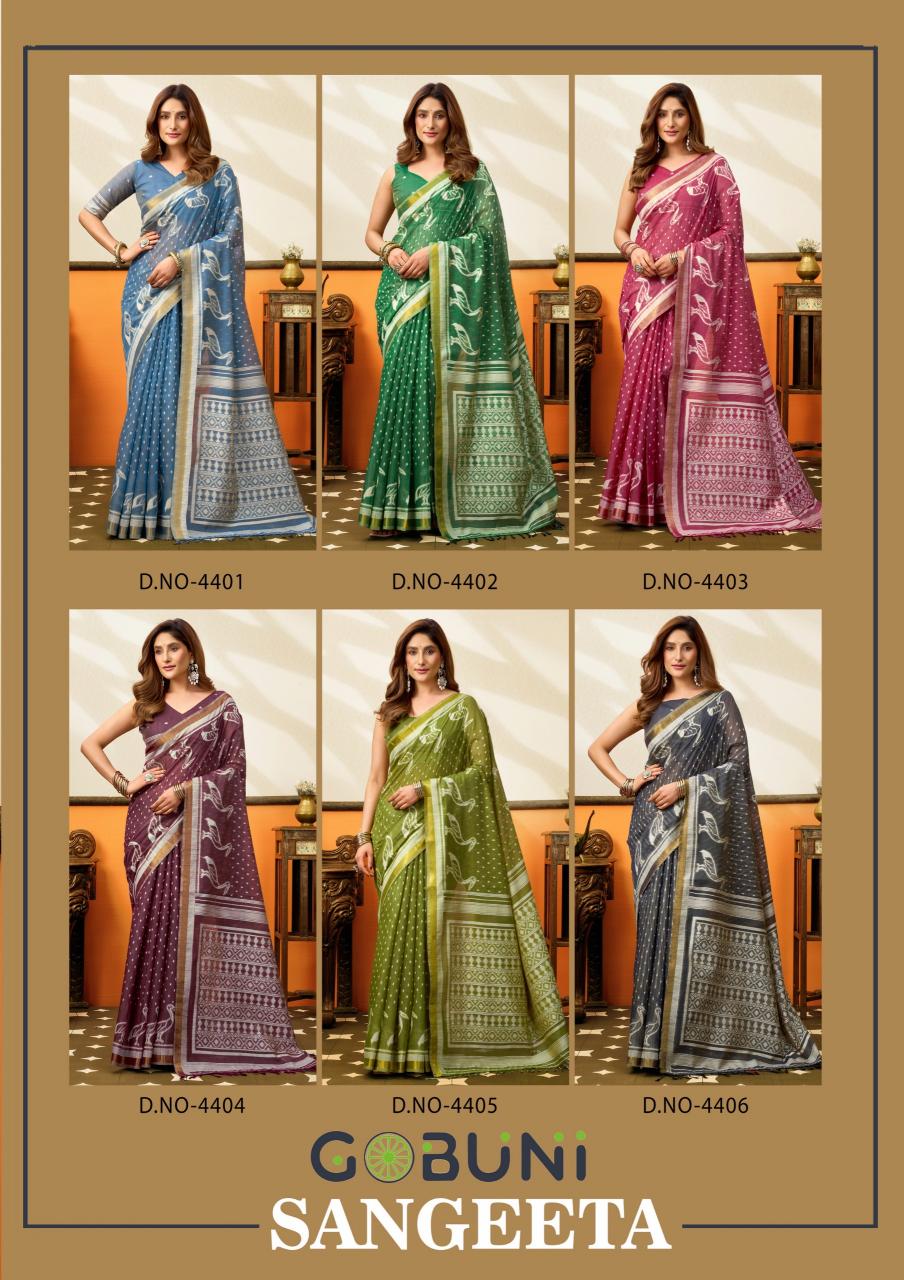 Gobuni Sangeeta catalog wholesale saree for business