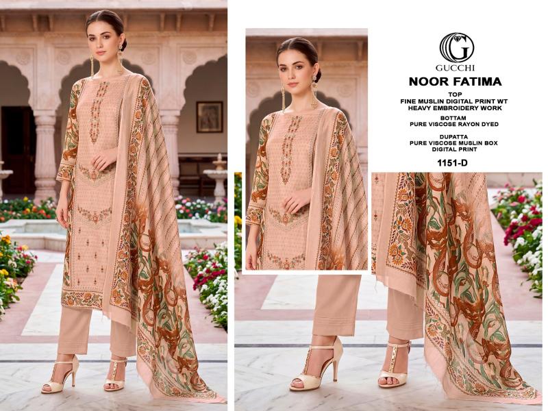 Gucchi Noor Fatima 1151 catalog wholesale clothing salwar kameez