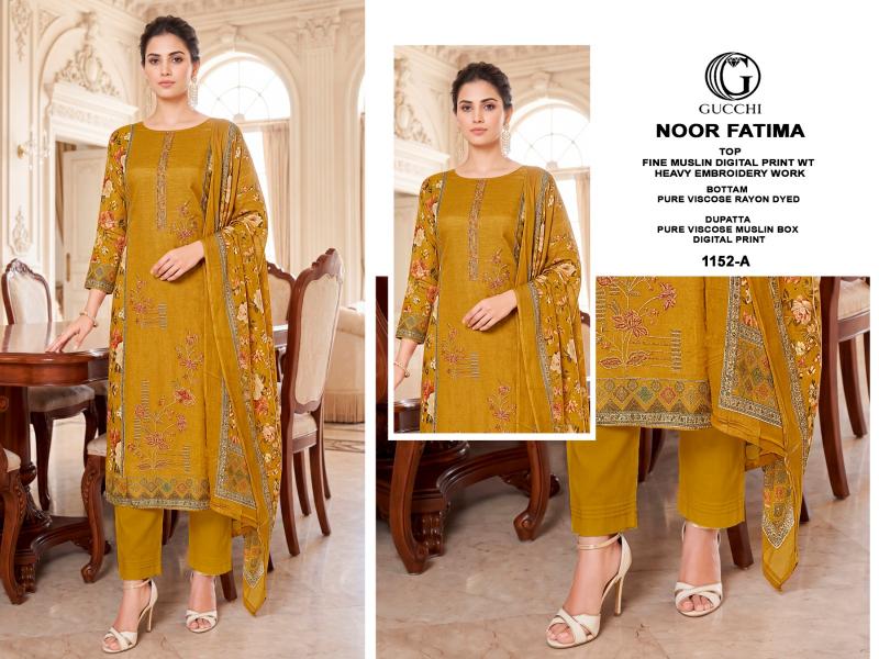 Gucchi Noor Fatima 1152 catalog salwar kameez wholesale surat