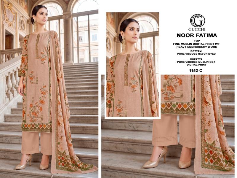 Gucchi Noor Fatima 1152 catalog salwar kameez wholesale surat