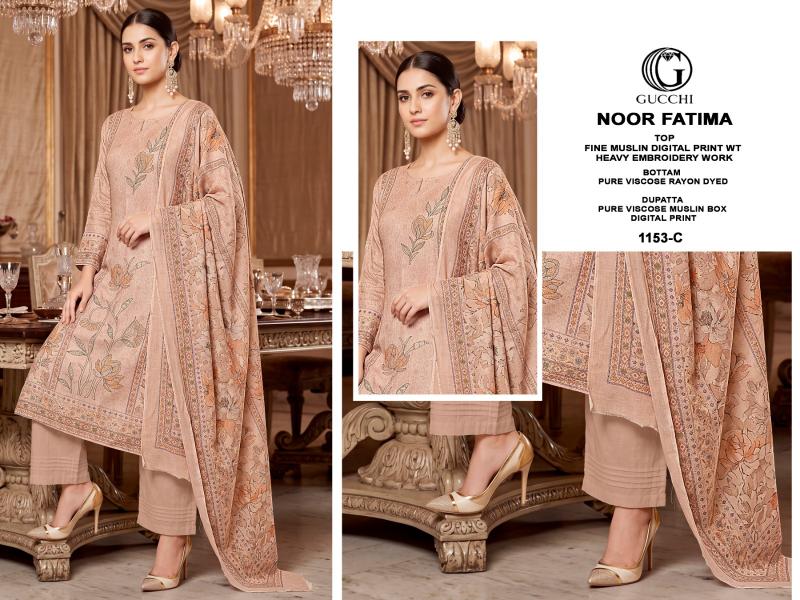 Gucchi Noor Fatima 1153 catalog patiala salwar kameez wholesale