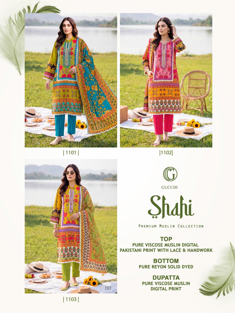 Gucchi Shahi 1101 catalog readymade salwar kameez online wholesale