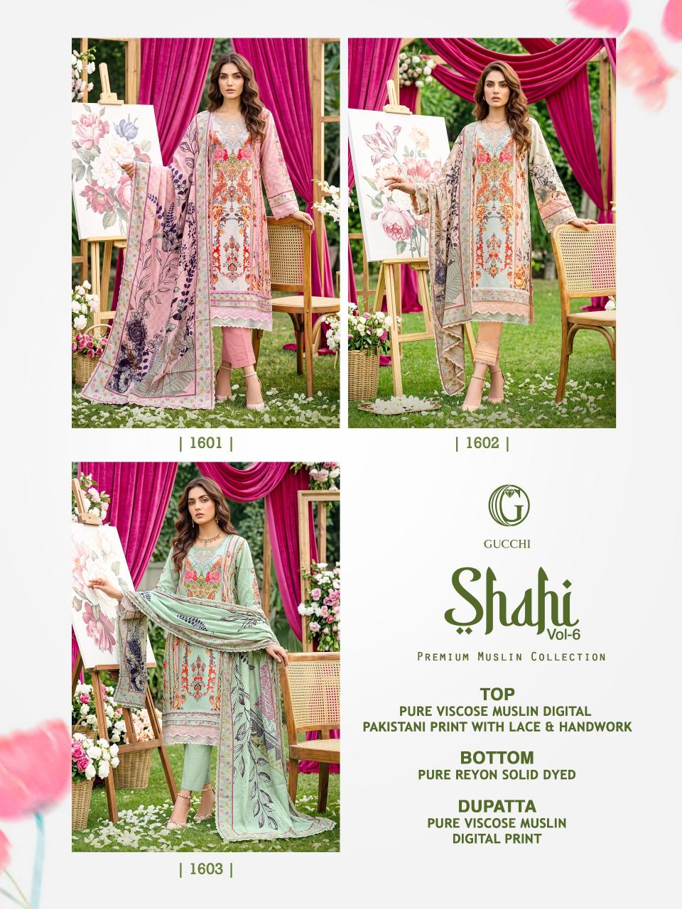 Gucchi Shahi 1601 catalog ready made salwar kameez wholesale in surat