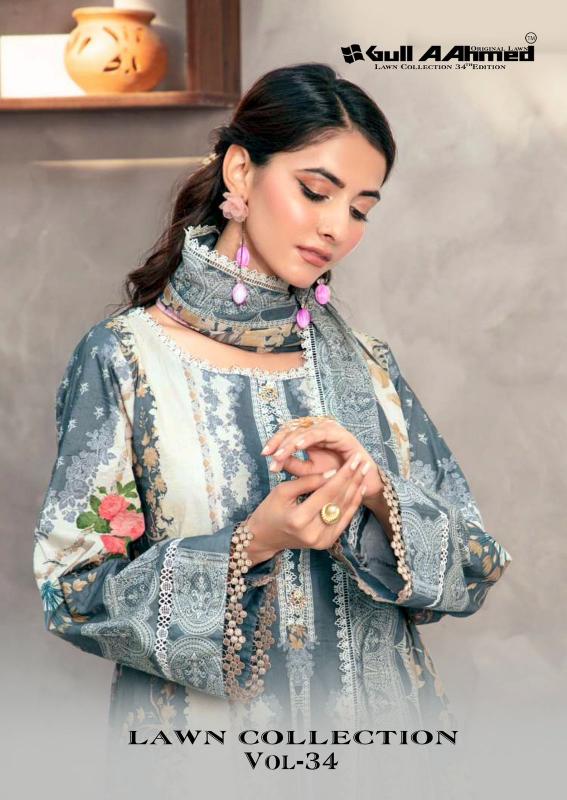 Gull Aahmed Lawn Collection Vol-32 – Karachi Dress Material Wholesale Catalog