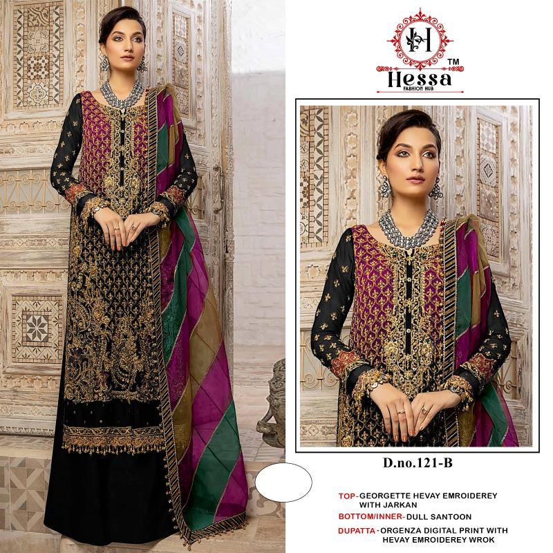 Hessa 121 catalog wholesaler of pakistani suits in srinagar