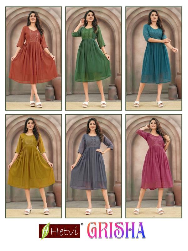 Hetvi Grisha catalog kurti wholesalers