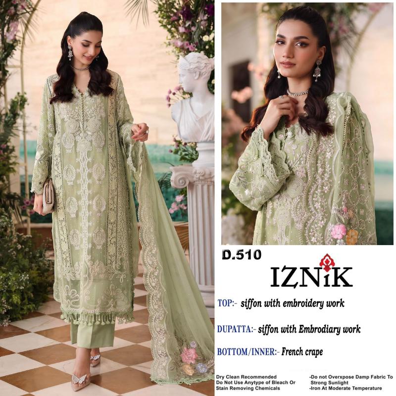 Iznik 510 Catalog wholesale pakistani salwar suits