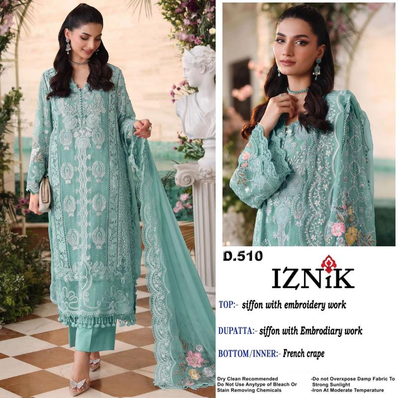 Iznik 510 Catalog wholesale pakistani salwar suits