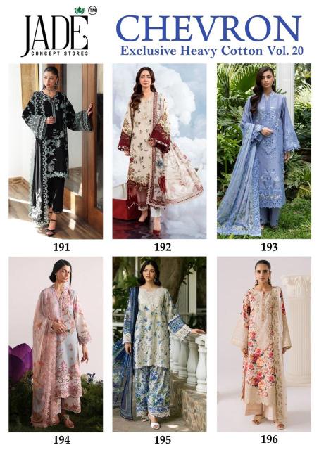Jade Chevron Vol 20 – Karachi Kurti Pant With Dupatta Wholesale Catalog