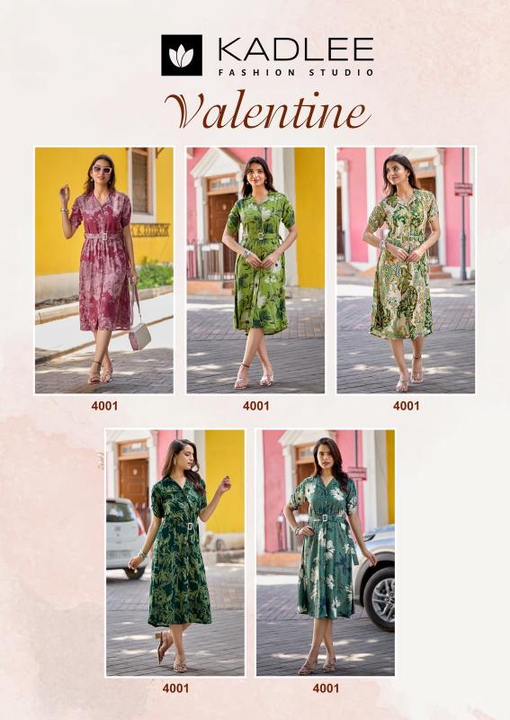 Kadlee Valentine catalog long kurtis wholesale online
