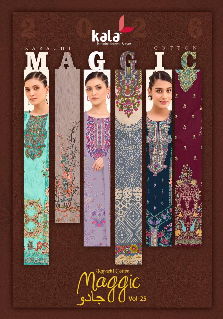Kala Maggic Vol 25 – Karachi Dress Material Wholesale Catalog