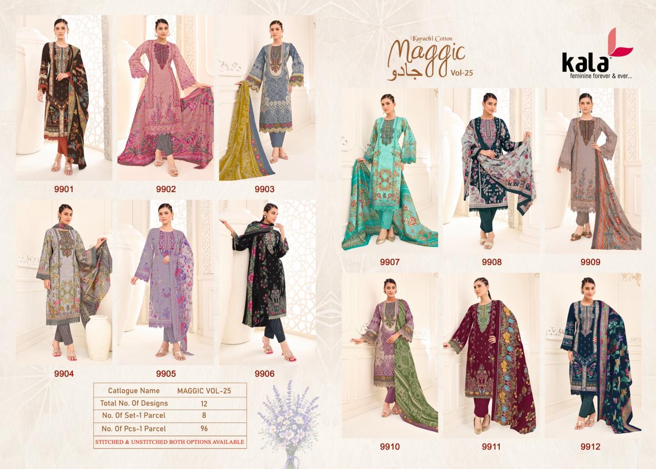 Kala Maggic Vol 25 – Karachi Dress Material Wholesale Catalog
