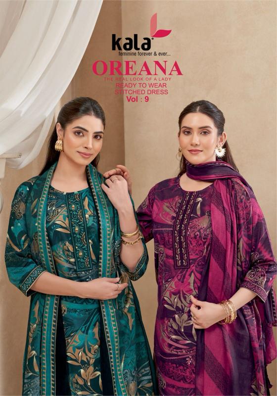 Kala Oreana Vol-9 – Kurti Pant With Dupatta - Wholesale Catalog
