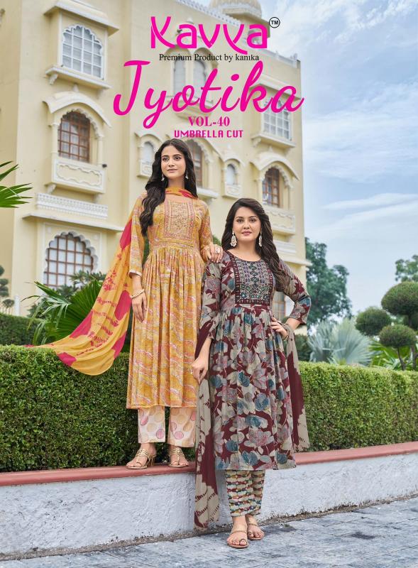 Kavya Jyotika vol 40 catalog wholesalers of kurtis in chandini chok