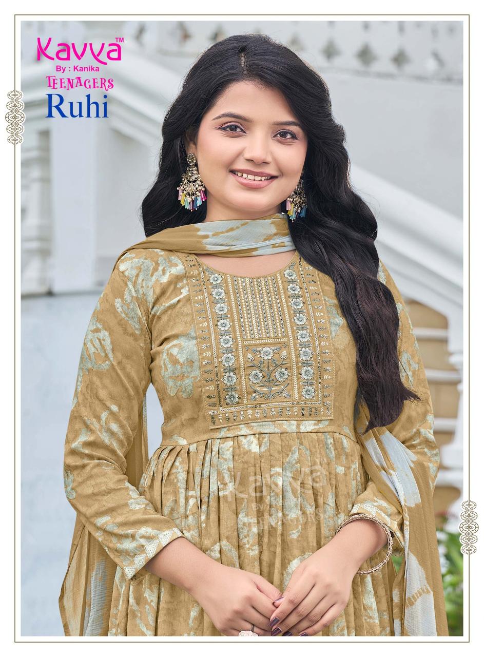 Kavya Ruhi Vol 25 catalog wholesale designer kids wear kurtis