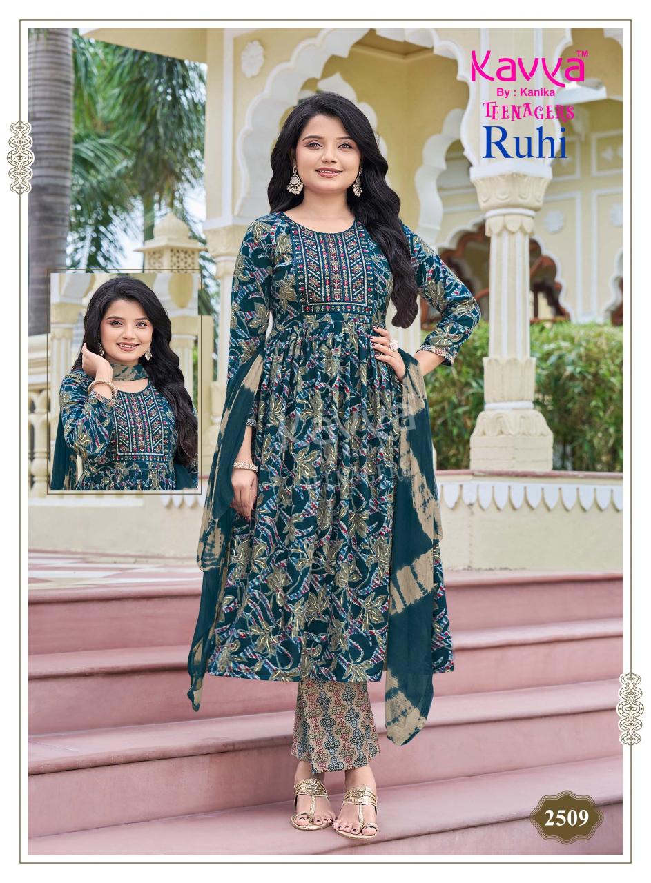 Kavya Ruhi Vol 25 catalog wholesale designer kids wear kurtis