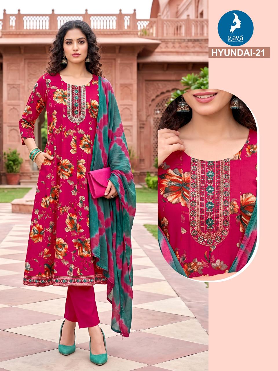 Kaya Hyundai 21 to 22 catalog kurtis wholesale vijayalakshmi