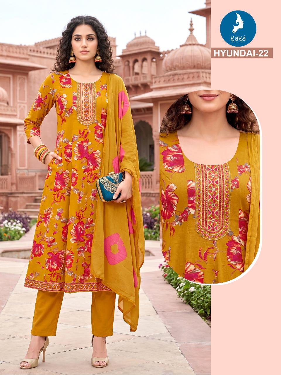 Kaya Hyundai 21 to 22 catalog kurtis wholesale vijayalakshmi