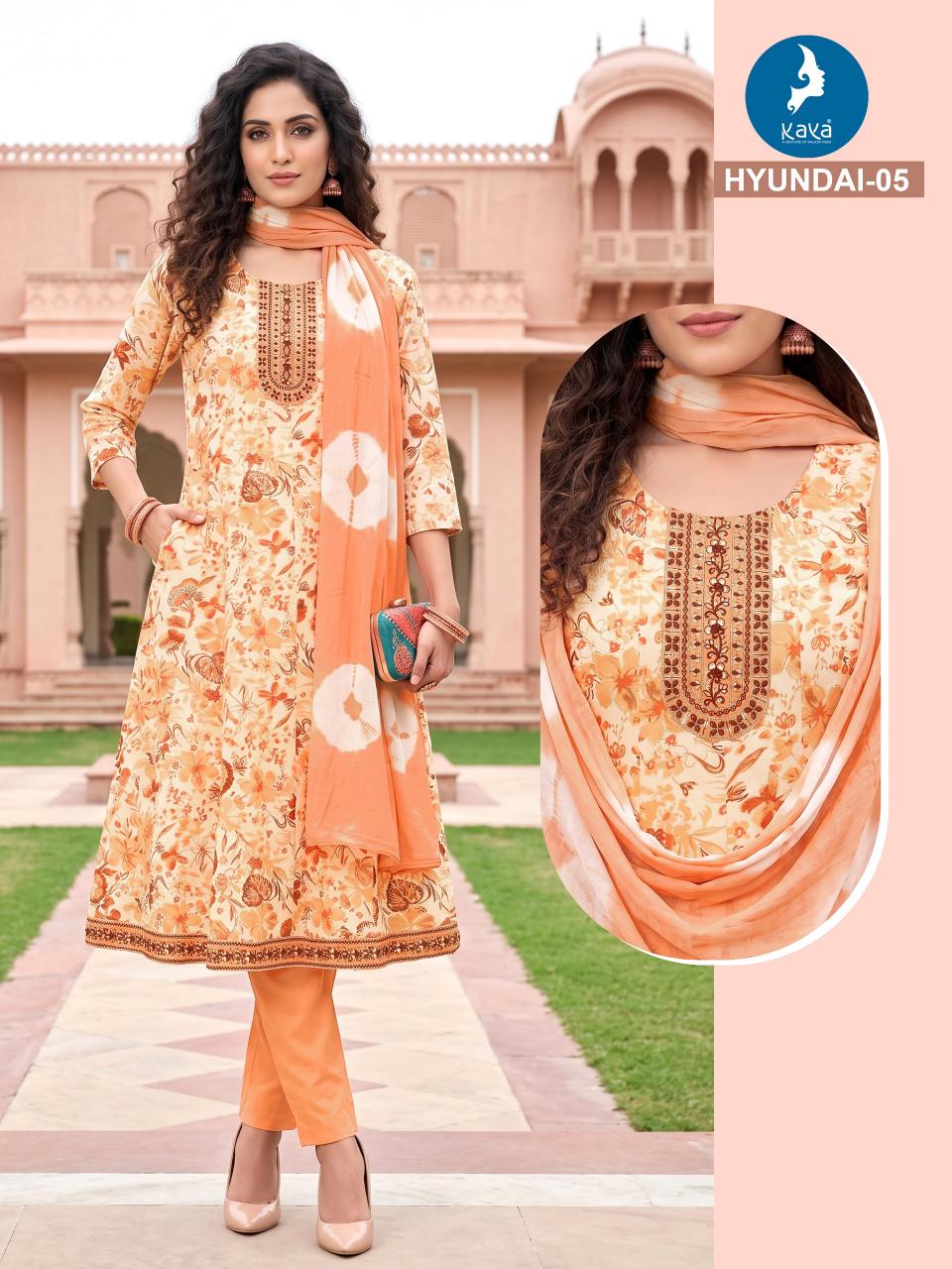 Kaya Hyundai 5 to 8 catalog kurtis wholesale seller india and prices