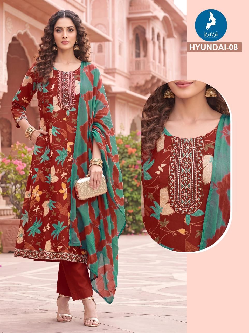 Kaya Hyundai 5 to 8 catalog kurtis wholesale seller india and prices