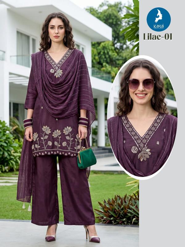 Kaya Lilac 0.1 catalog 3xl kurtis wholesale