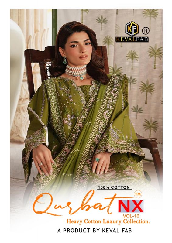 Keval Qurbat Nx Vol 10 – Karachi Dress Material Wholesale Catalog