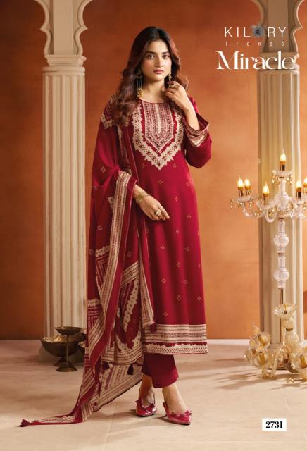 Kilory Miracle catalog aari work salwar kameez wholesale