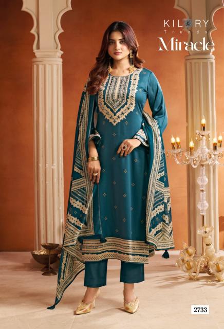 Kilory Miracle catalog aari work salwar kameez wholesale