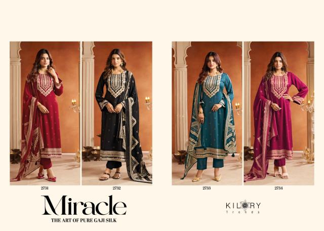 Kilory Miracle catalog aari work salwar kameez wholesale