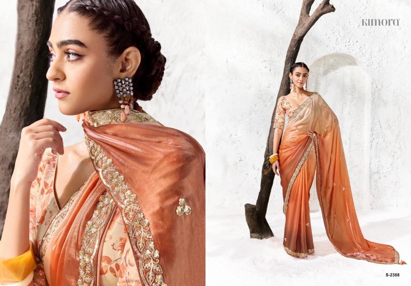 Kimora Rangat vol 5 catalog organza saree wholesalers
