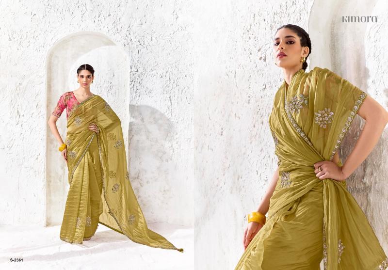 Kimora Rangat vol 5 catalog organza saree wholesalers